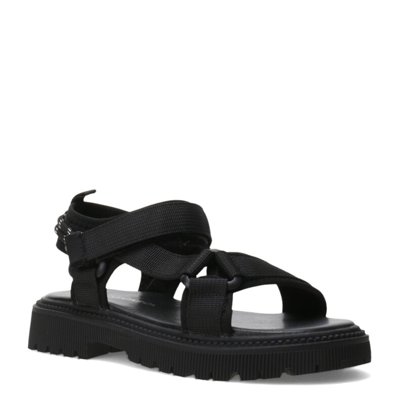 Sandalias de Niña MINI Miss Carol Califa de Tela Con Tiras Negro