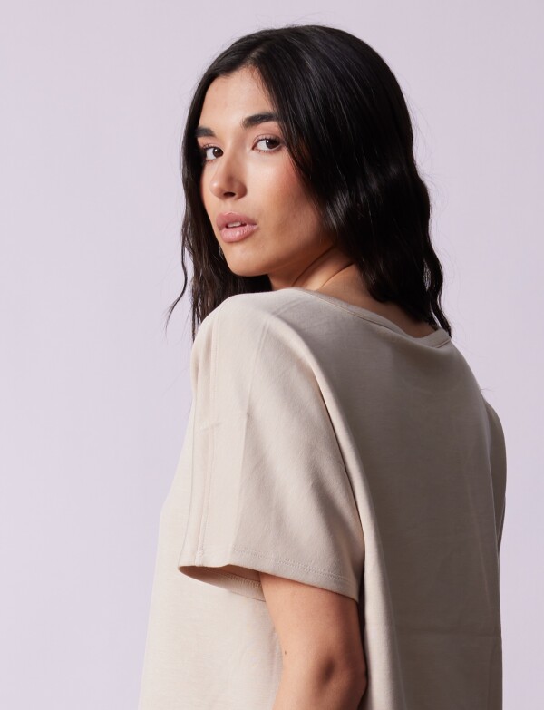 Remera Modal Dolman BEIGE