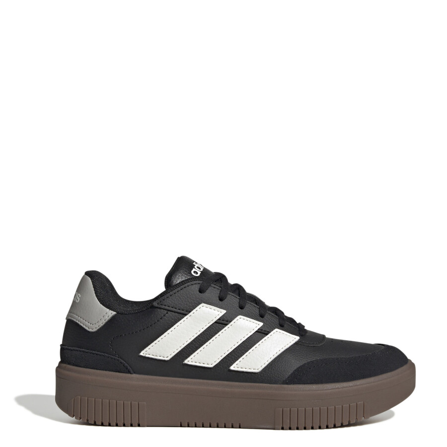 Championes de Mujer Adidas Court Block Bold Neg-Bla-Gr