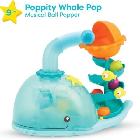 Lanzador Pelotas sensoriales Ballena Poppy Lanzador Pelotas sensoriales Ballena Poppy