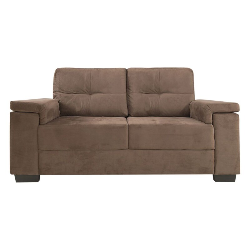 Sillón Sofá Luares 2 Cuerpos Tela Chocolate Sillón Sofá Luares 2 Cuerpos Tela Chocolate