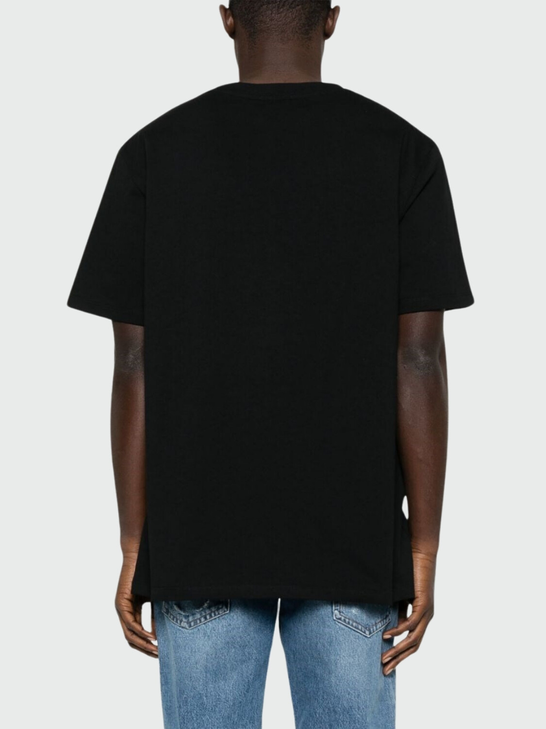 Balmain - Remera de algodón con logo en la parte delantera Negro