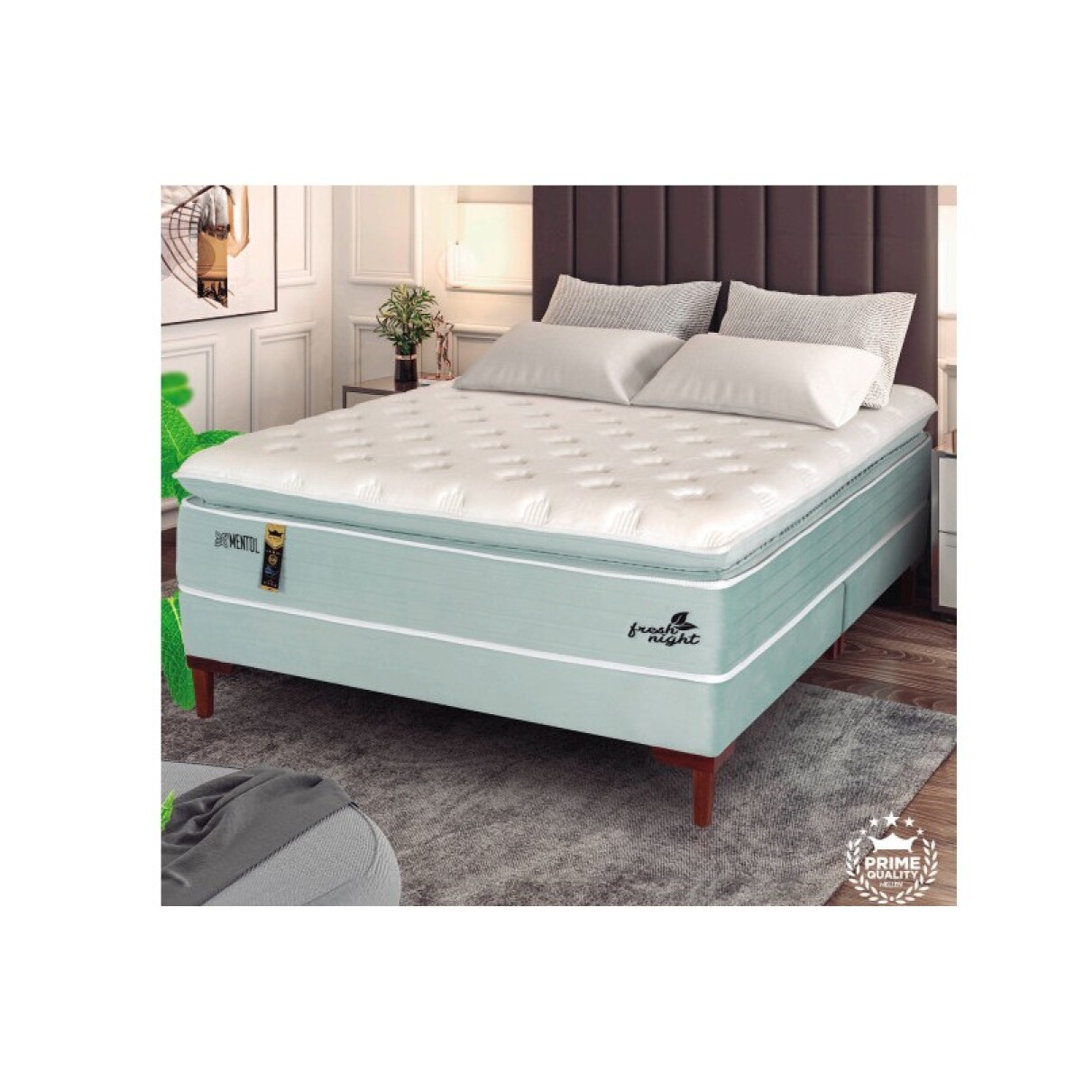SOMMIER 2 PLAZAS RESORTE FRESH NIGHT TOP HELLEN 