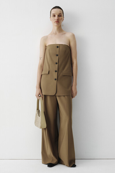 PANTALON ANCHO Beige