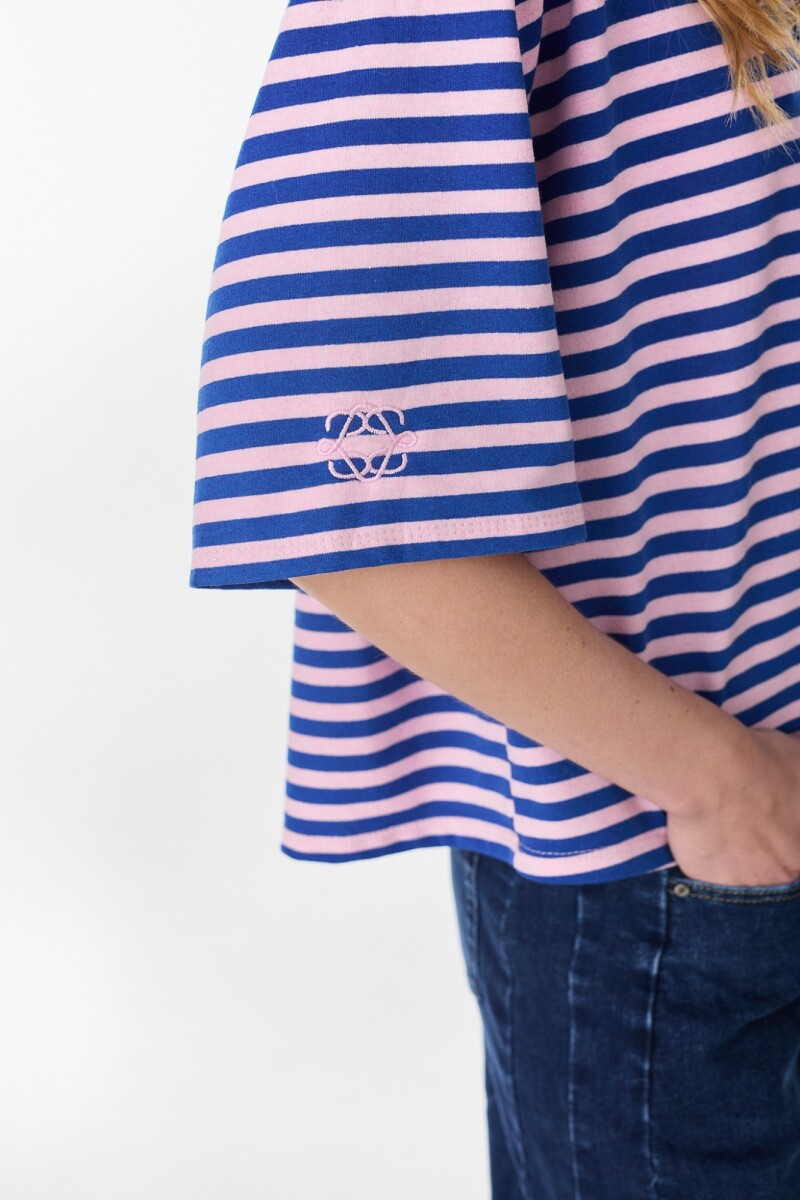 Tshirt Rowan Azul/Rosa