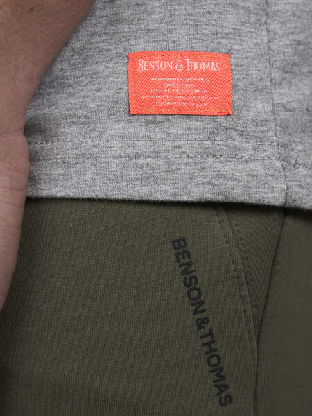 T-SHIRT FIORE GRIS MELANGE