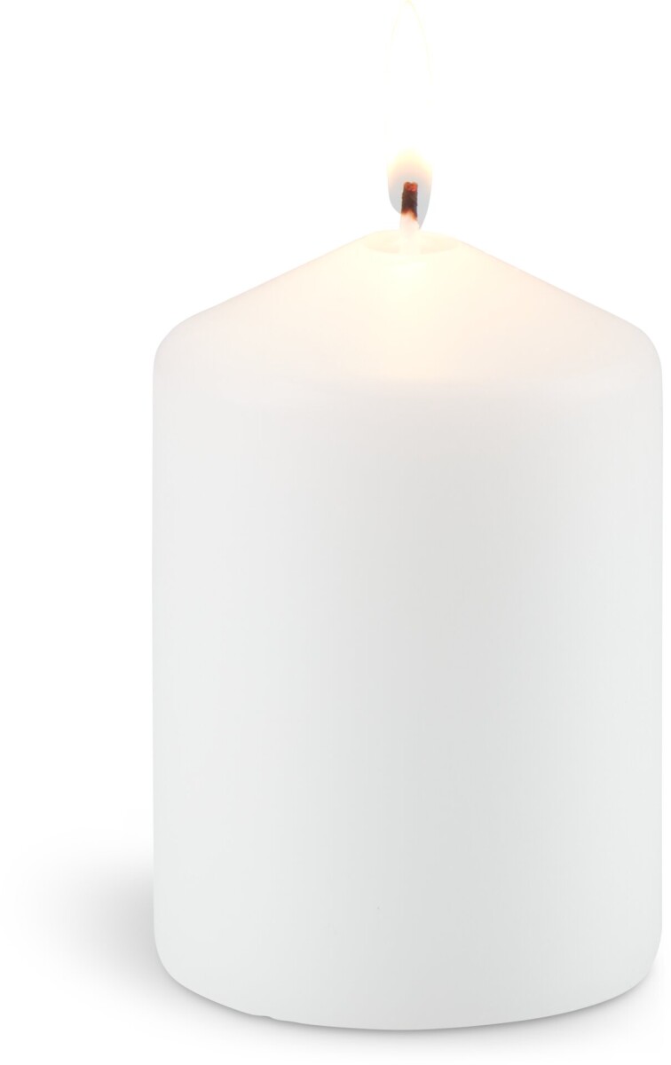Vela pilar TORALF Ø7xA10cm blanco 
