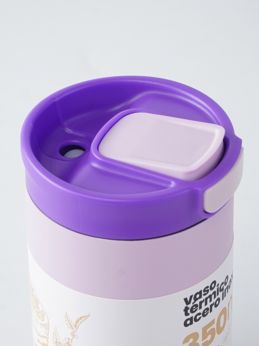 Vaso Térmico Push&Drink 350mL. - Lila 