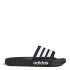 Sandalia Unisex Adidas Adilette Shower Velcro Negro - Blanco