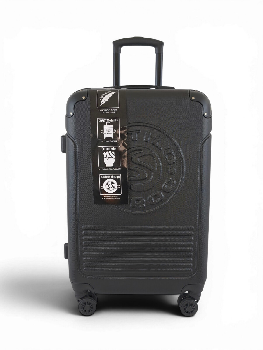 Valija mediana ABS (fibra) de 24" - Negro 