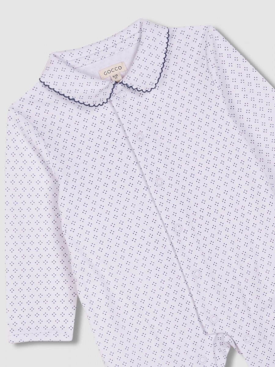 Pijama Manga Larga Gris