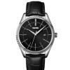 Reloj clásico para hombre Skmei 9298SIBKBK color plateado con correa negra Negro