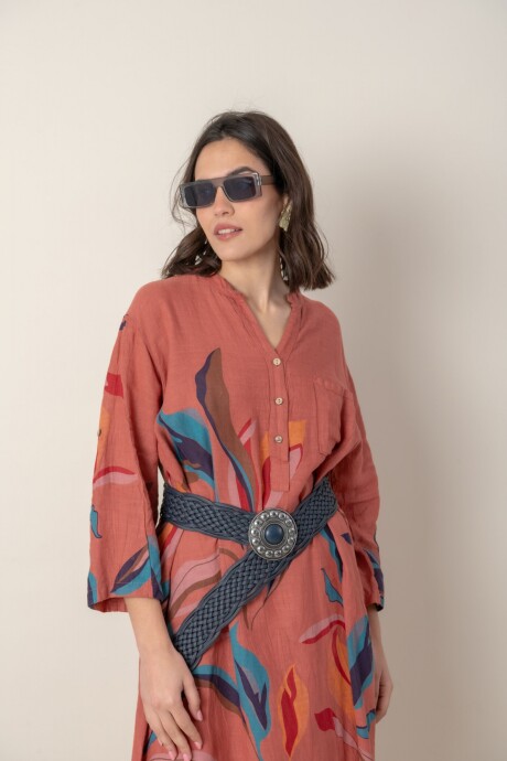 VESTIDO SILVINA Terracota