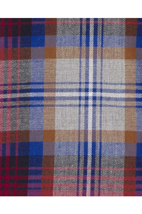 Camisa de sarga diseño a cuadros Sin color