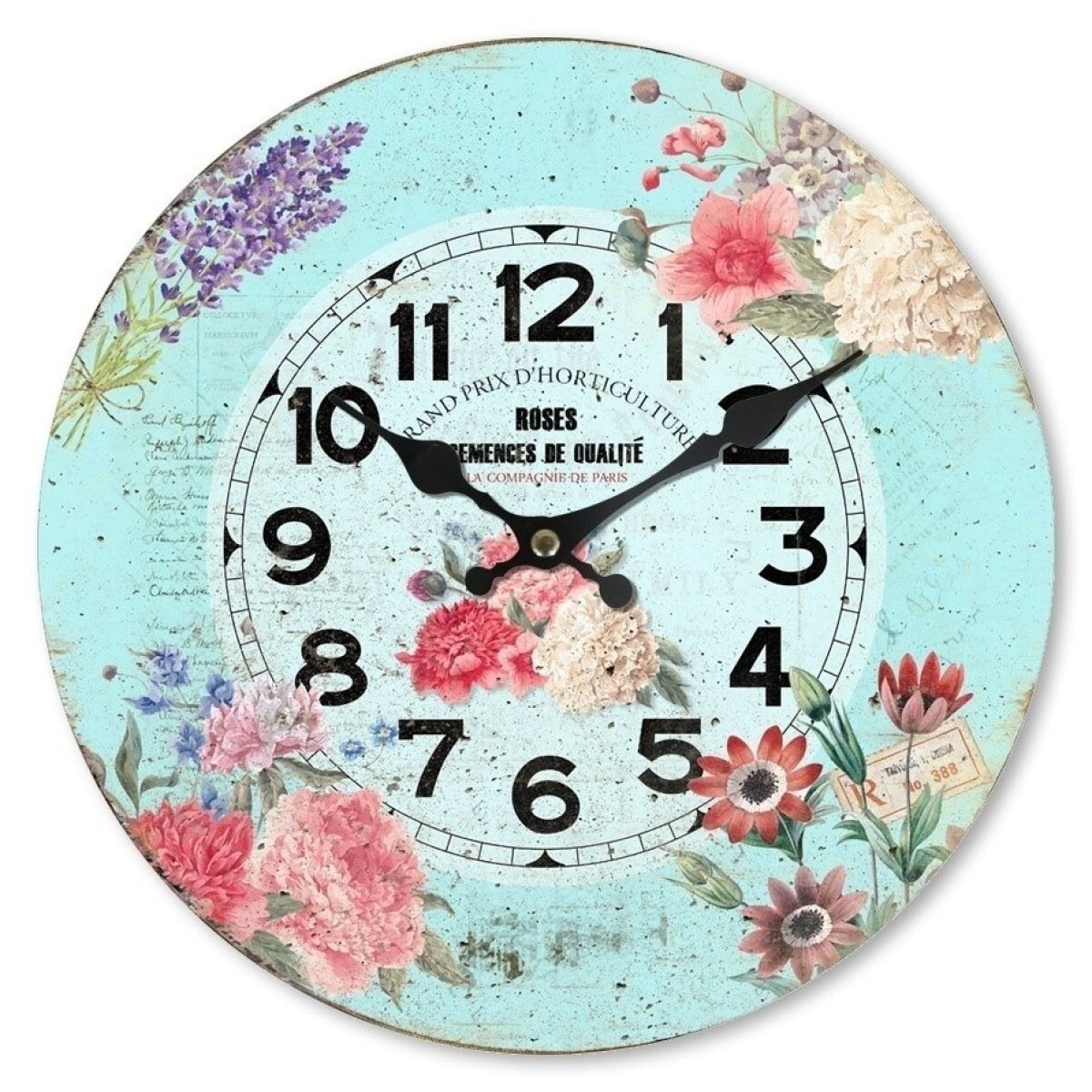 RELOJ DE PARED MDF D28.8X3.5CM ROSES 