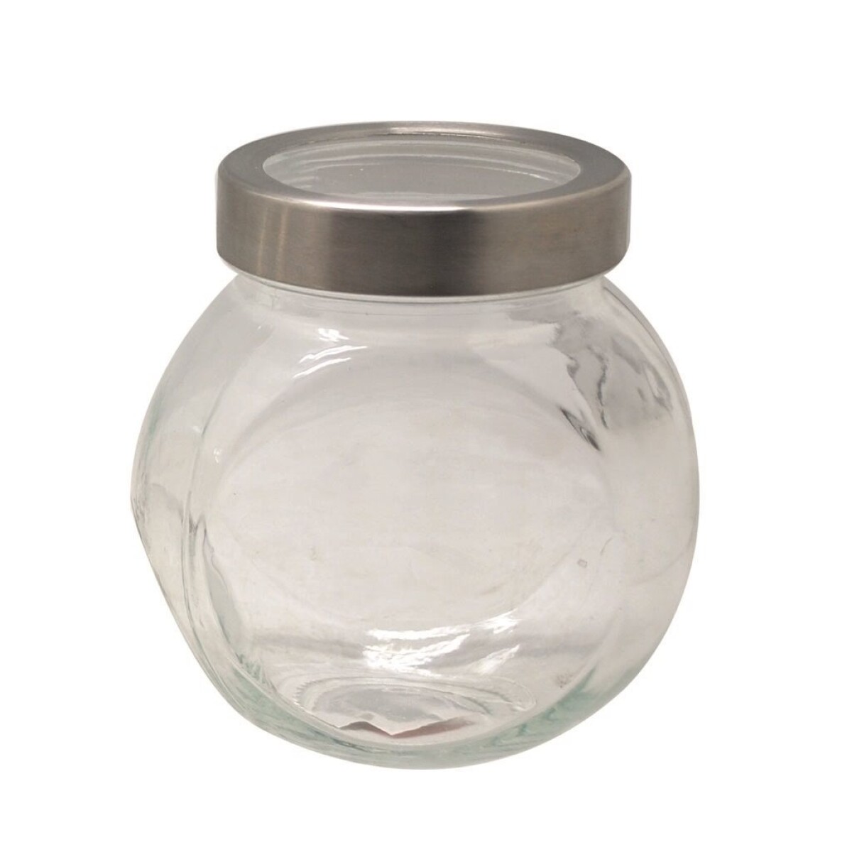 RECIPIENTE REDONDO 650ML C/ TAPA METAL. D13XH9CM 