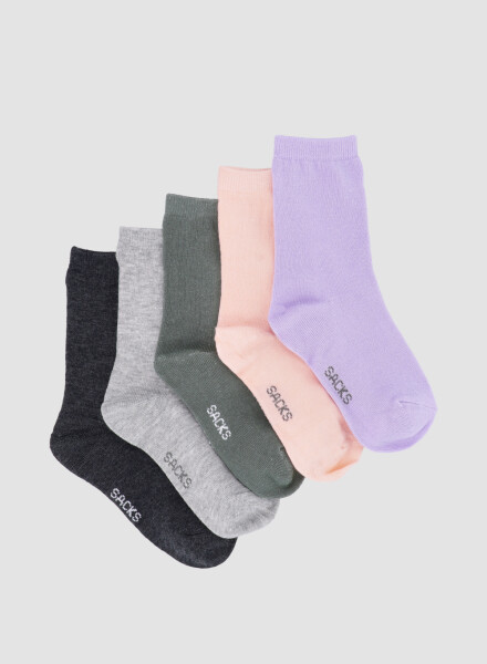 Pack x5 medias lisas infantil jk Variante 29