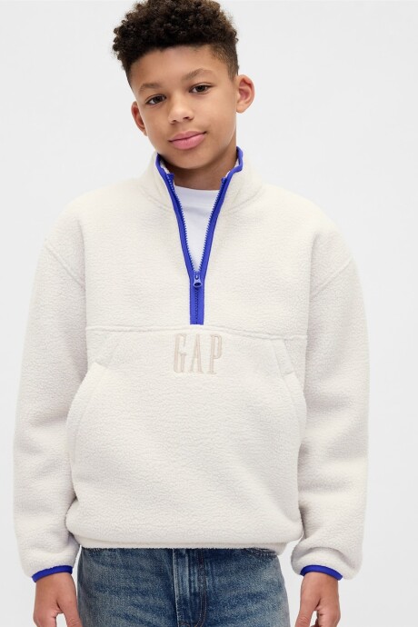 Polar Medio Cierre Niño Regular Grey