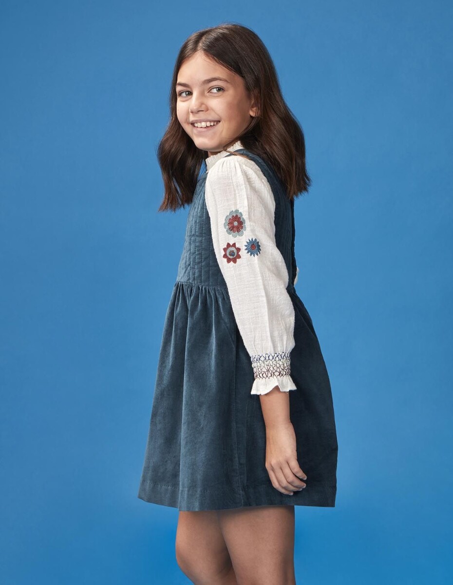 Blusa Con Bordado - Blanco Roto 