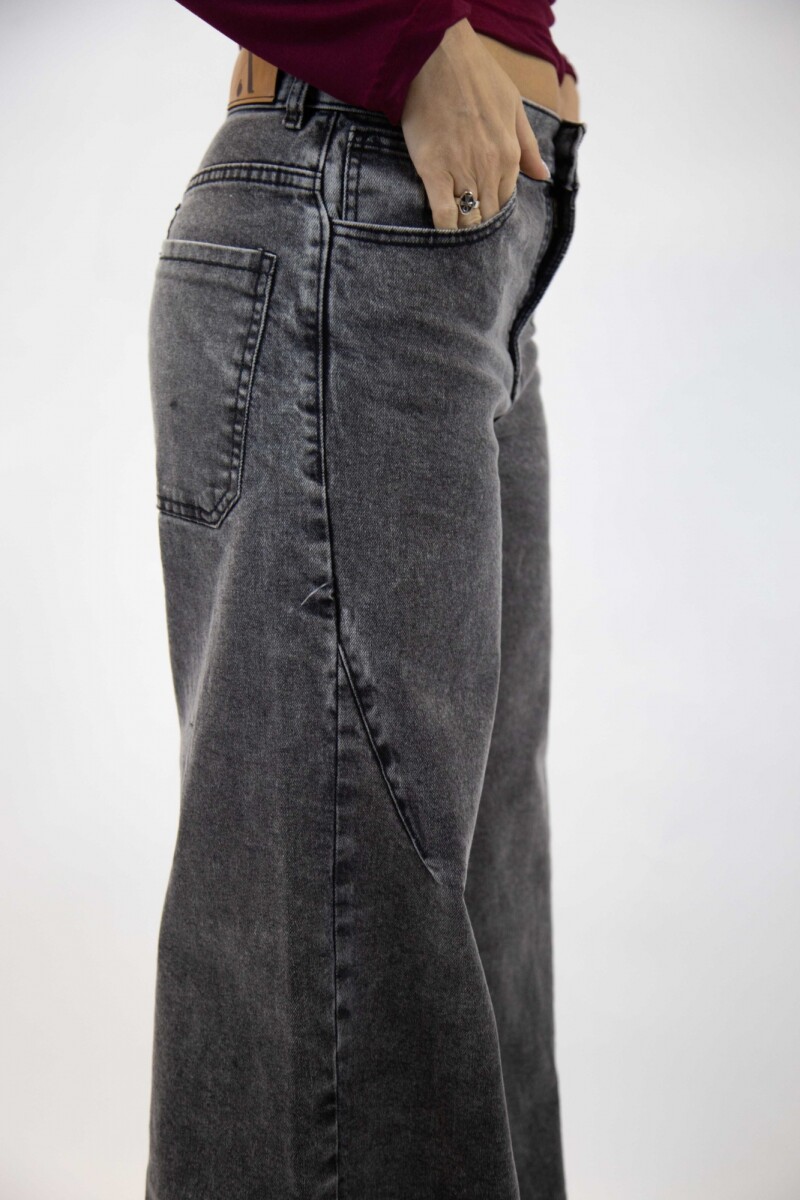 Jean baggy con pinzas Gris