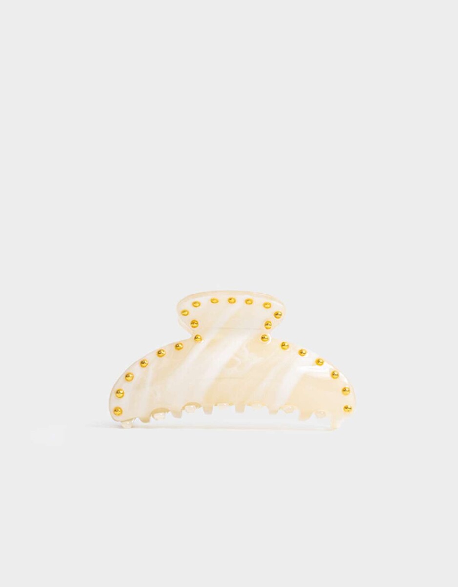Broche Con Tachas - Combinacion Bicolor 