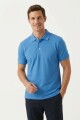 Remera m/c polo basica AZUL CLARO