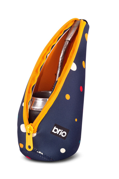 Matesa Funda para Mate Neopreno brio Azul con lunares de colores
