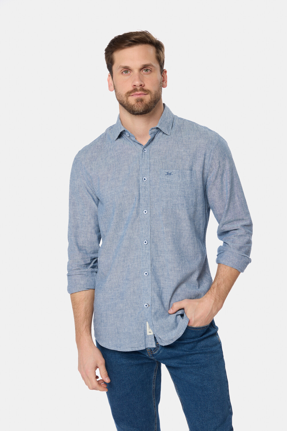 CAMISA DE LINO Denim