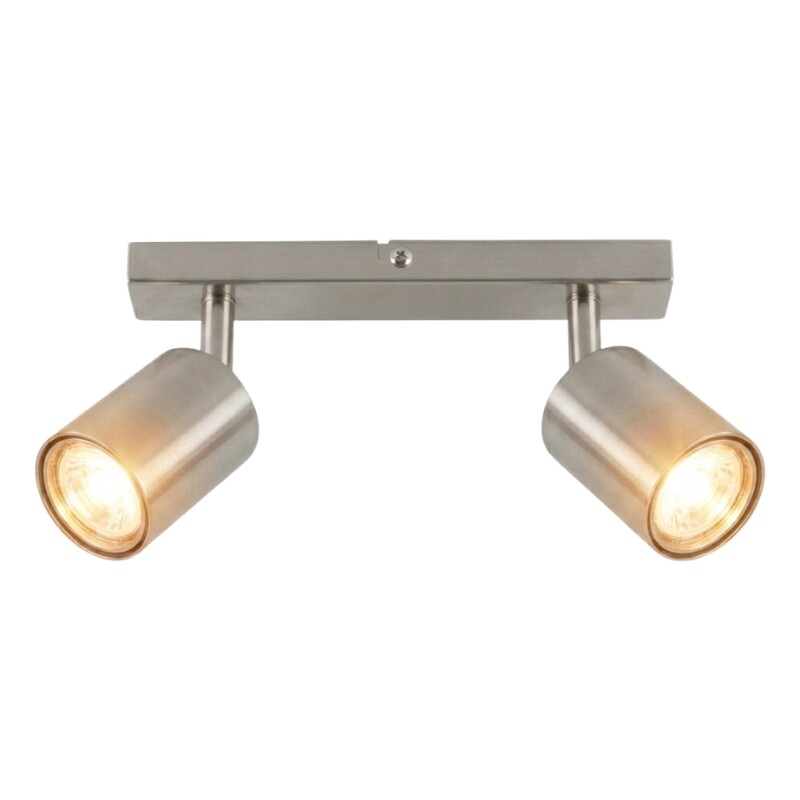 AASOL20 Luminaria de Techo Leticia Doble Plateado