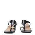 Sandalias de Mujer Bottero Taco Y Aplique Negro