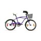 Bicicleta Baccio Ipanema Rodado 20 De Paseo Con Canasto Y Accesorios Violeta/Verde