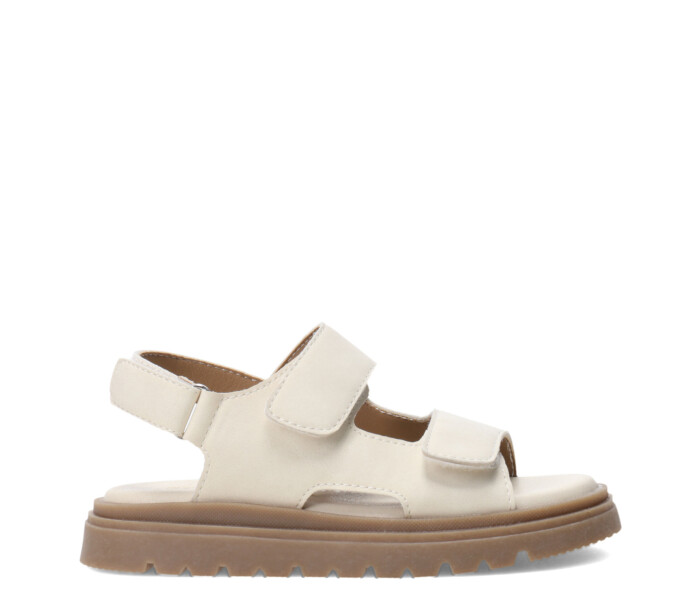 Sandalia JIVO con velcro Beige