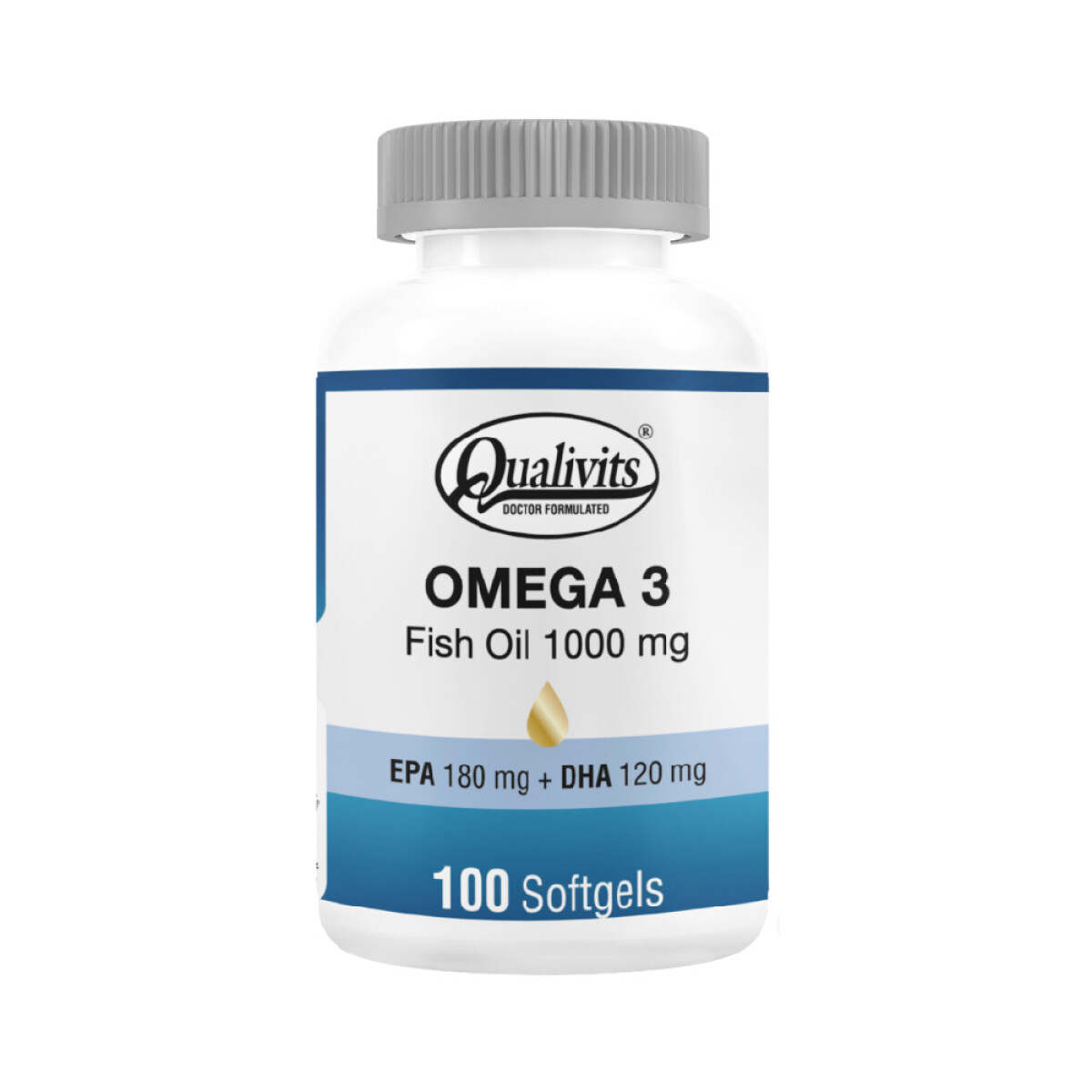 Omega 3 Fish Oil Qualivits 1000mg 100 Cápsulas 