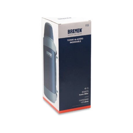 Termo Bremen 1.2 L Acero Inoxidable con Pico Cebador y Manija Ergonómica Azul Termo Bremen 1.2 L Acero Inoxidable con Pico Cebador y Manija Ergonómica Azul