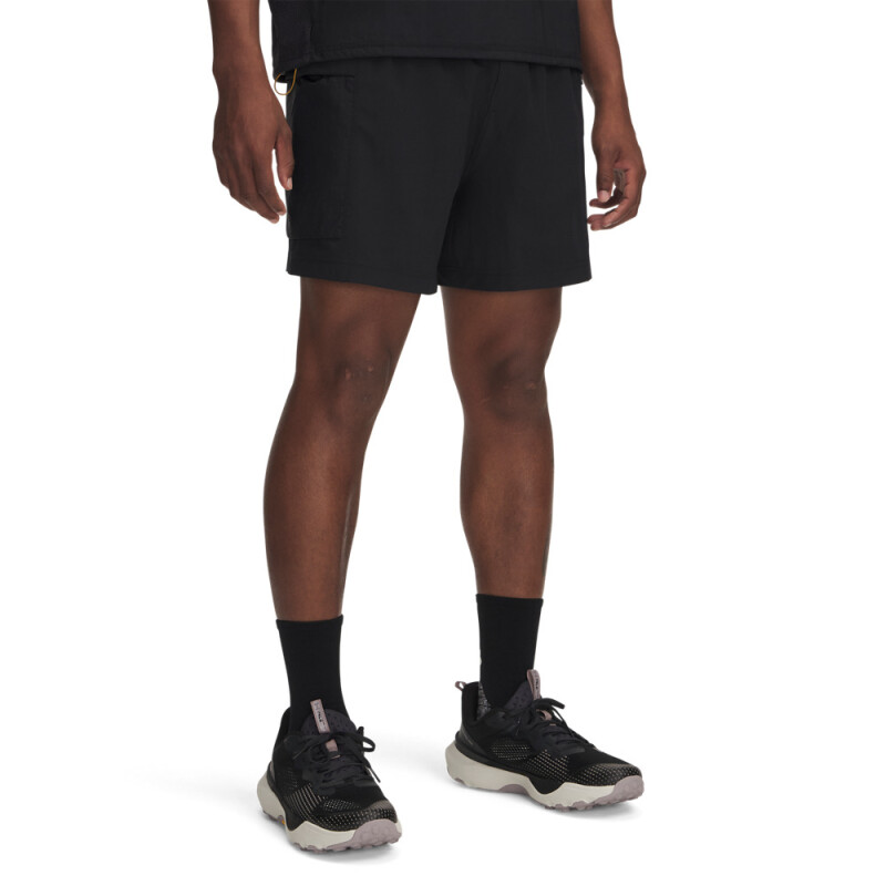 UA TRAIL RUN 5'' SHORTS-GRY BLK-002