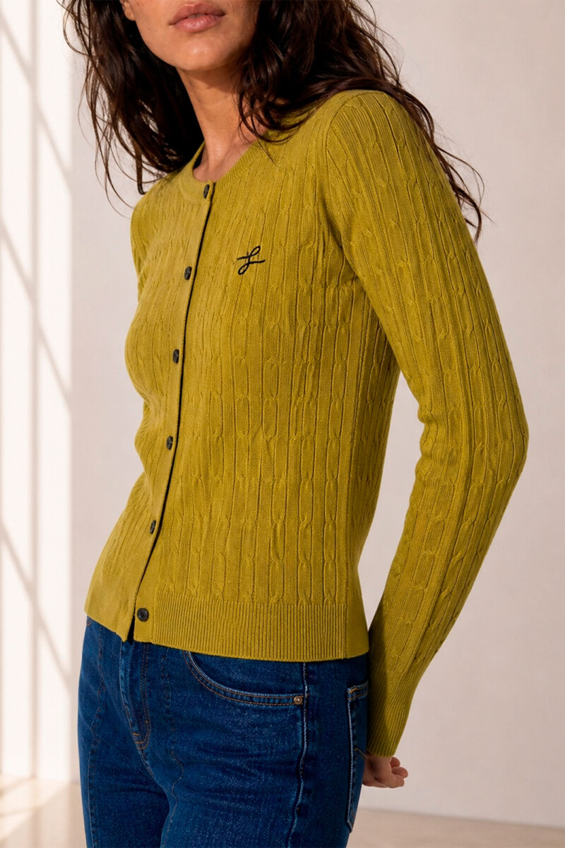 CARDIGAN OCHOS VERDE
