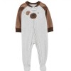 Enterito Micropolar Carters Gris Marrón Oso Enterito Micropolar Carters Gris Marrón Oso