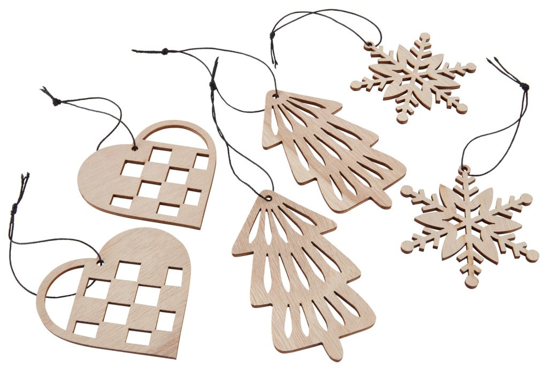 Adornos navideños BESTLA 6 u/pack natural 