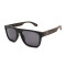 Lentes De Sol Bambu E Madeira Cuadrado - Unisex Negro/Negro