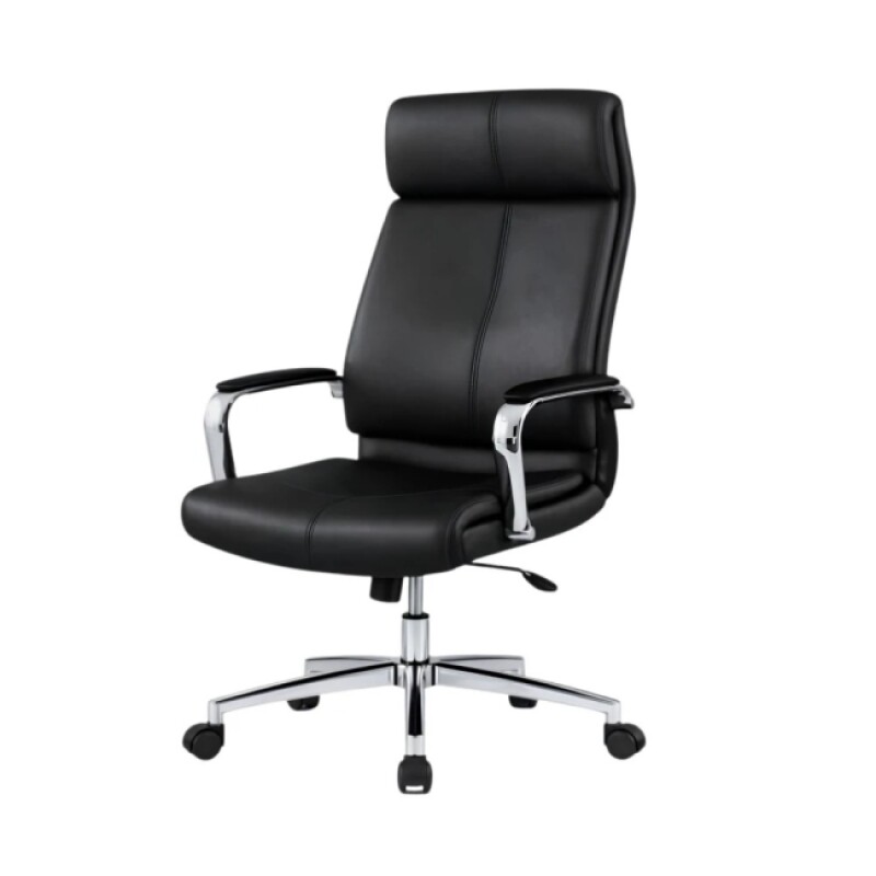 Silla Escritorio Cromada Dell Negro Rt-719 Silla Escritorio Cromada Dell Negro Rt-719