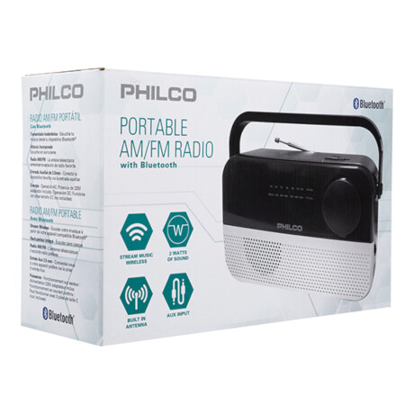 Radio Portátil Am/fm Philco Corriente/ Pilas PJR2200 Bluetooth 001