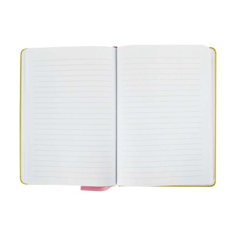 Cuaderno Libreta de Tapa Dura y 160 Páginas con Renglones Amarillo