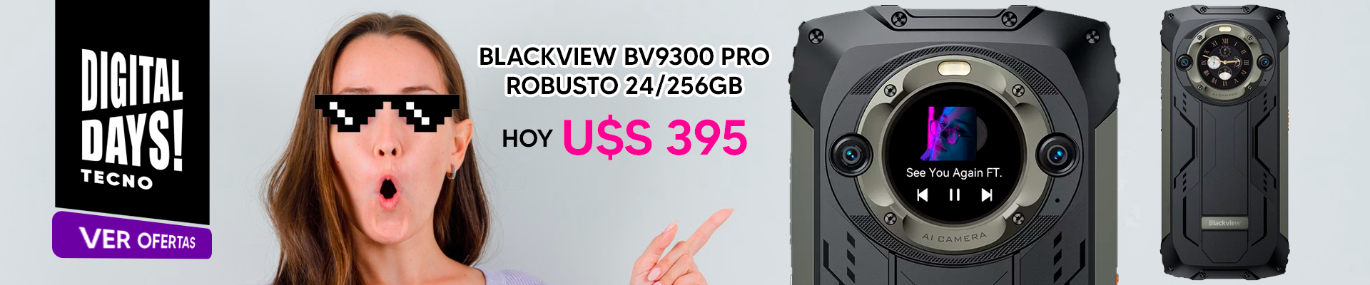 ¡Celular de Trabajo Blackview Bv9300 Pro!