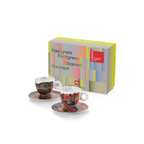 Set De 2 Tazas Para Cappuccino Biennale Illy Art Collection