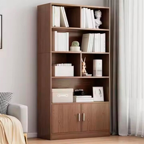 Estantería Biblioteca 5 Niveles 2 Puertas 80x178cm 617-9 001