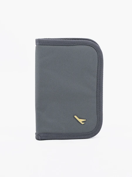 ORGANIZADOR DE DOCUMENTOS DE VIAJE GRIS