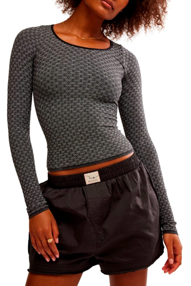 LOVE LETTER LONG SLEEVE Negro