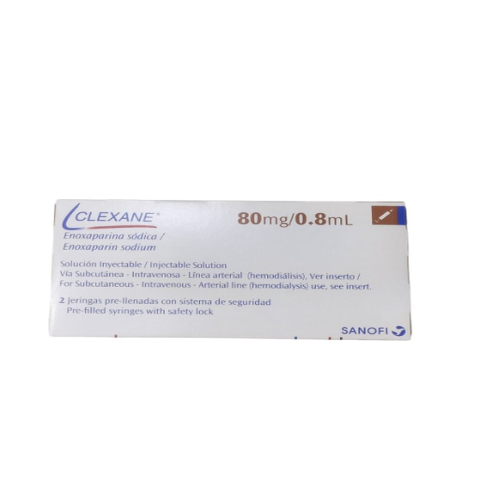 CLEXANE 80 MG.JERIN.PRELL. CJ X 2 AMPOLL única