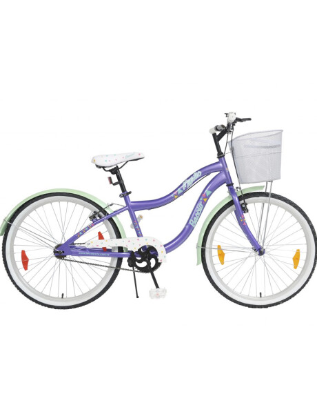 Bicicleta Baccio Mystic rodado 24 Violeta - Verde