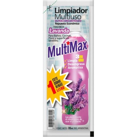 Limpiador multiuso concentrado Lavanda MULTIMAX 35ml Limpiador multiuso concentrado Lavanda MULTIMAX 35ml